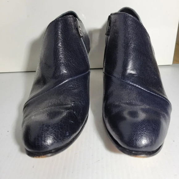 CYDWOQ Remote kitten low Heel black leather size 38 - Picture 3 of 10